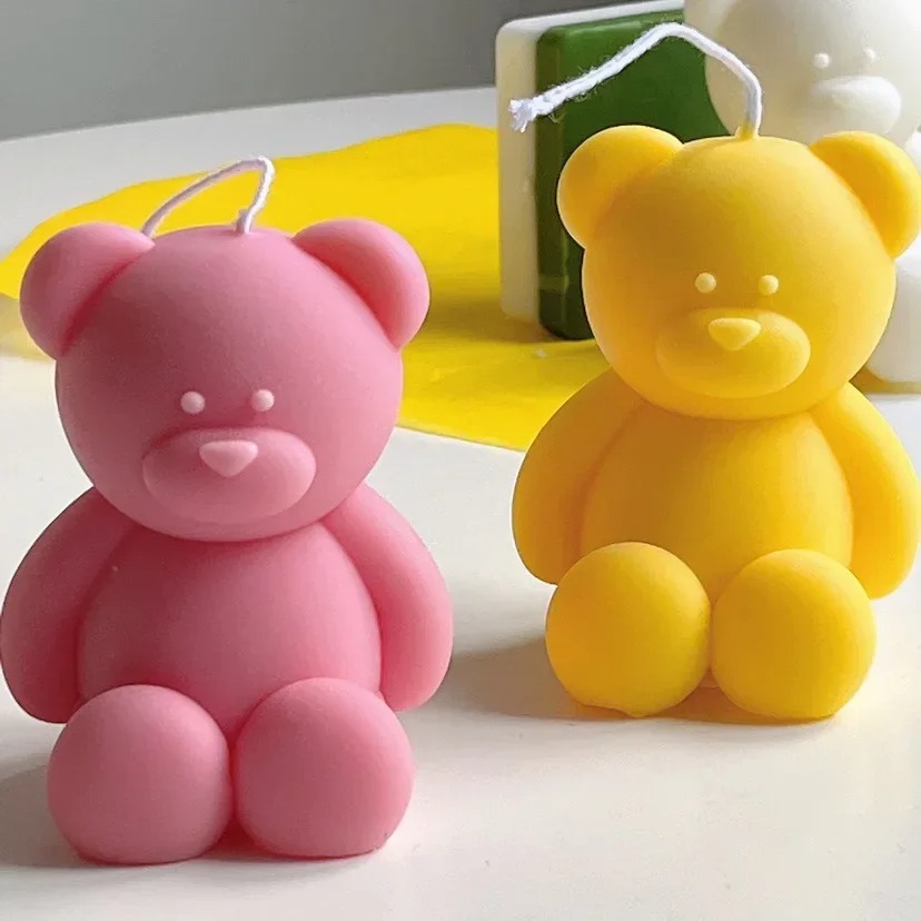 Candle Making Diy Kit - 3D Cute Cartoon Bear Silicone Candle