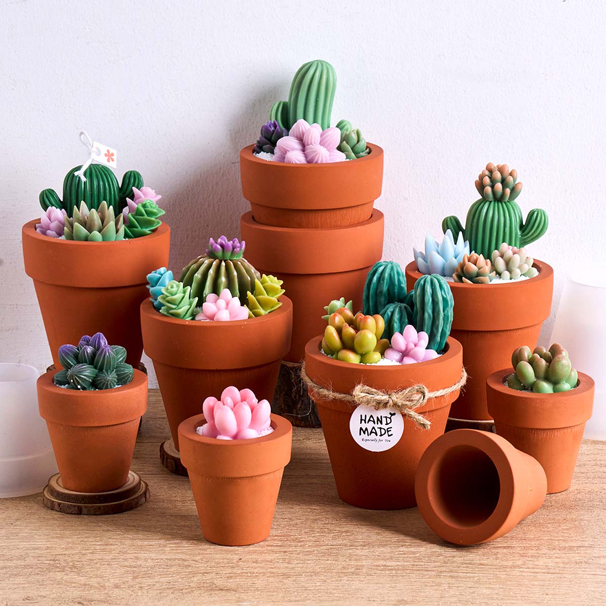 Candle Making Vessels - Round Terracotta Pot Silicone Mold DIY