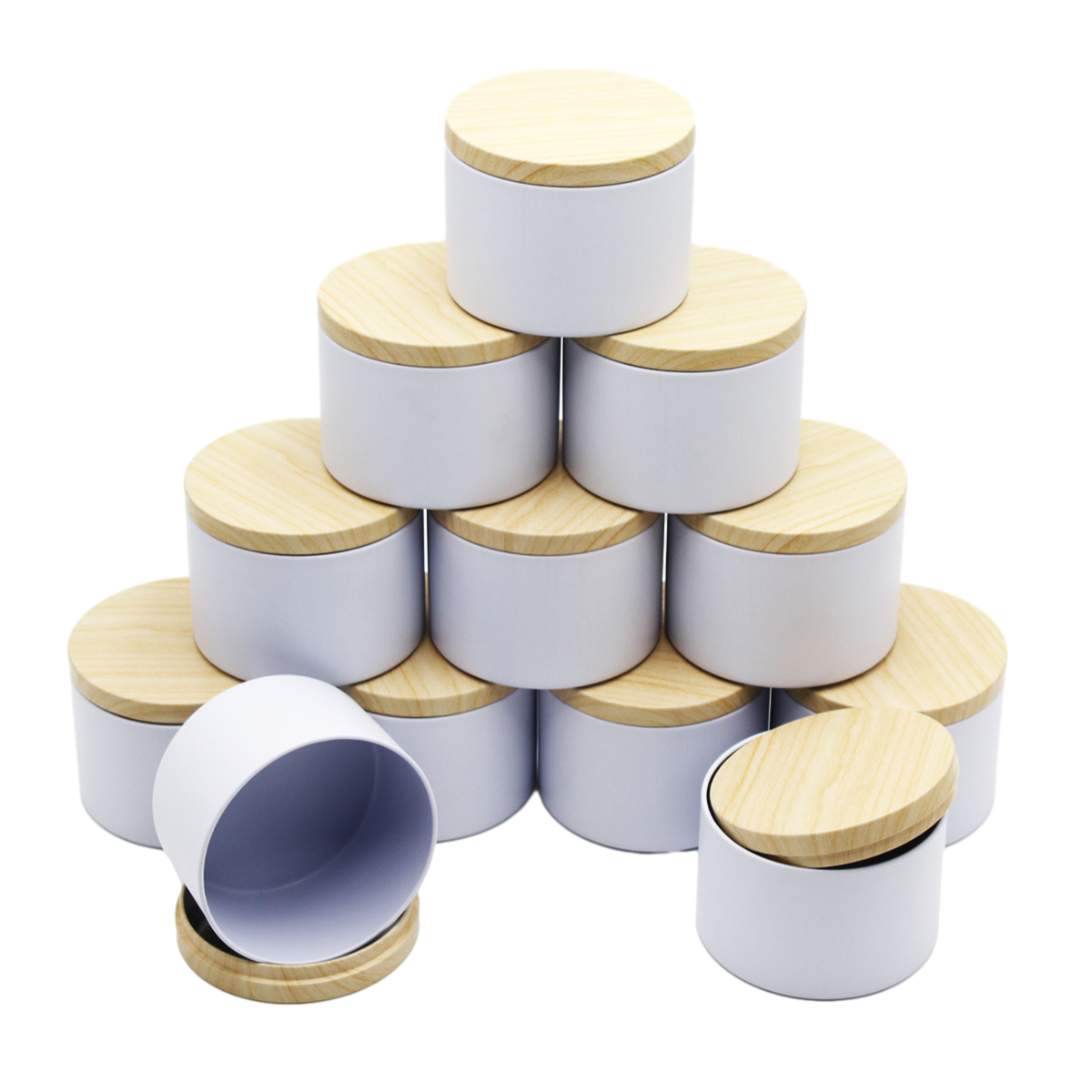 Candle Making Vessels - 12pcs Candle Tins, 4oz Candle Containers
