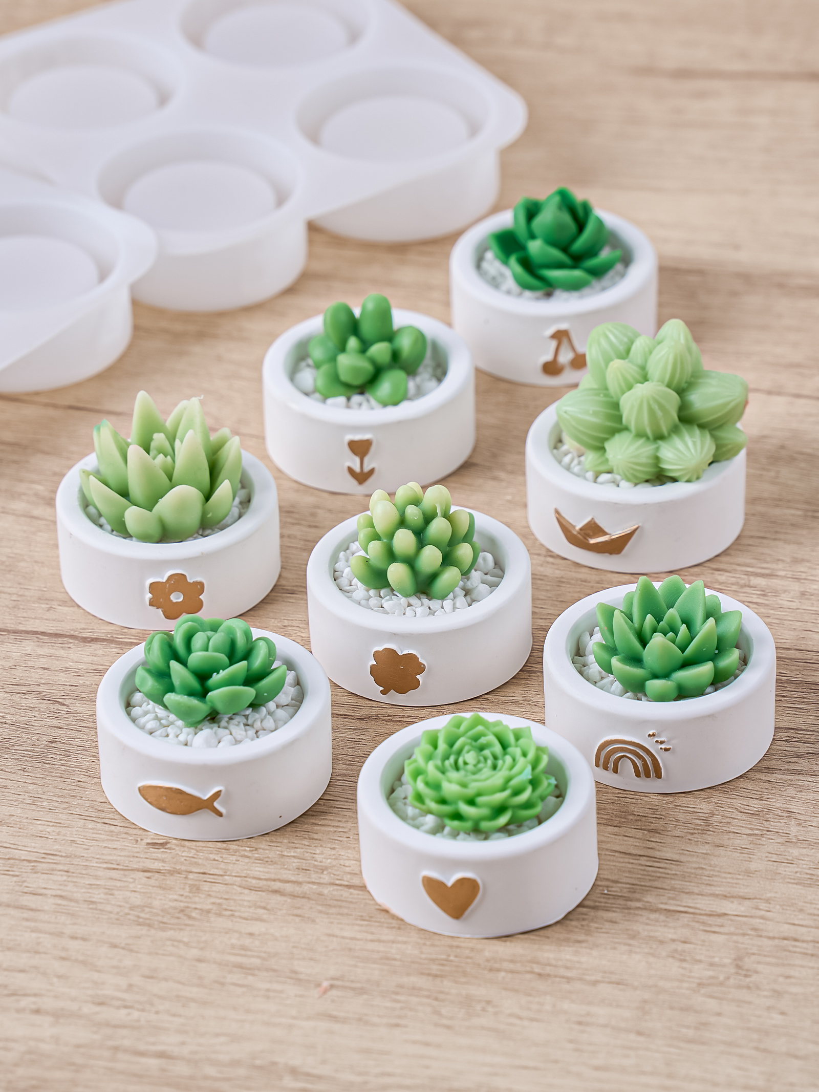 Candle Making Vessels - Round Candle Cup Holder Silicone Mold