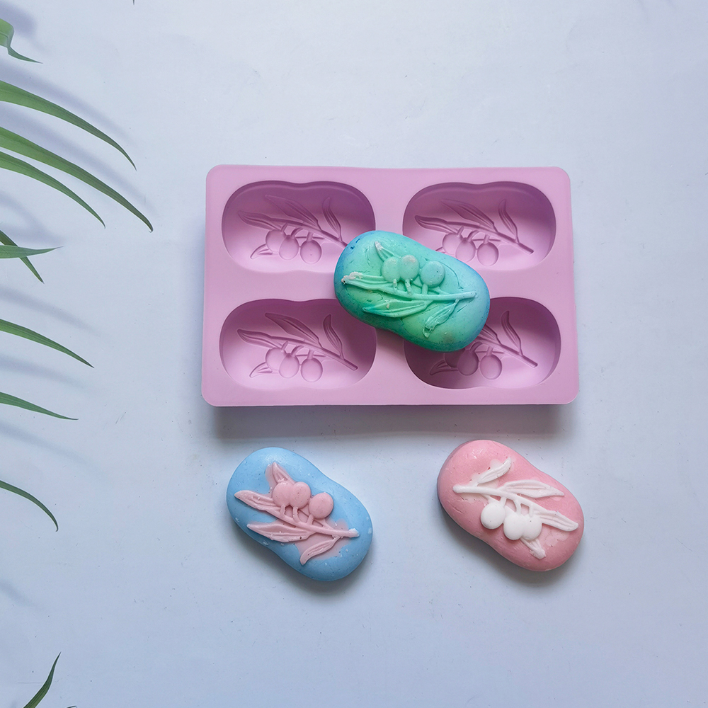 4 Cavities Oval Olive Tree Sil - Candle Making Diy Kit 评论和价格