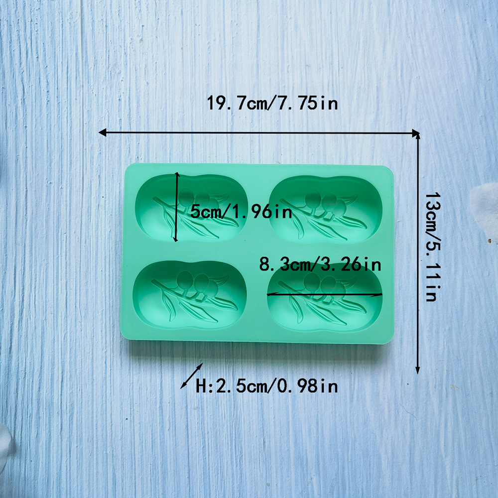 4 Cavities Oval Olive Tree Sil - Candle Making Diy Kit 评论和价格