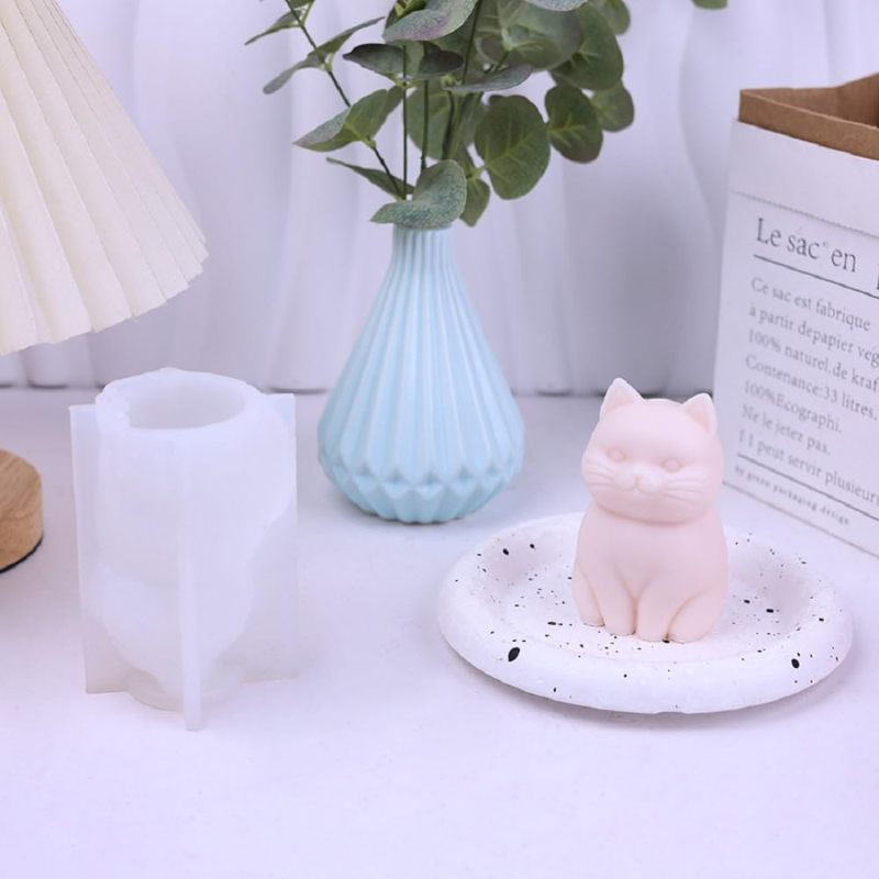 3D Fat Cat  Animal Silicone Ca - Candle Making Fat 评论和价格