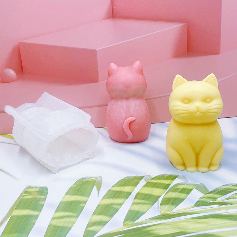 3D Fat Cat  Animal Silicone Ca - Candle Making Fat 评论和价格