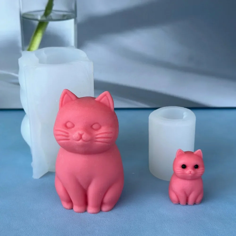 3D Fat Cat  Animal Silicone Ca - Candle Making Fat 评论和价格