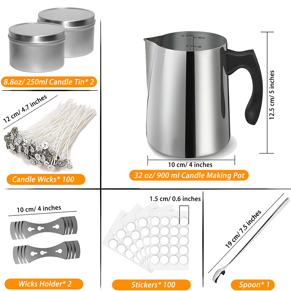 Candle Making Starter Kit Supp - Candle Making Vessels 评论和价格