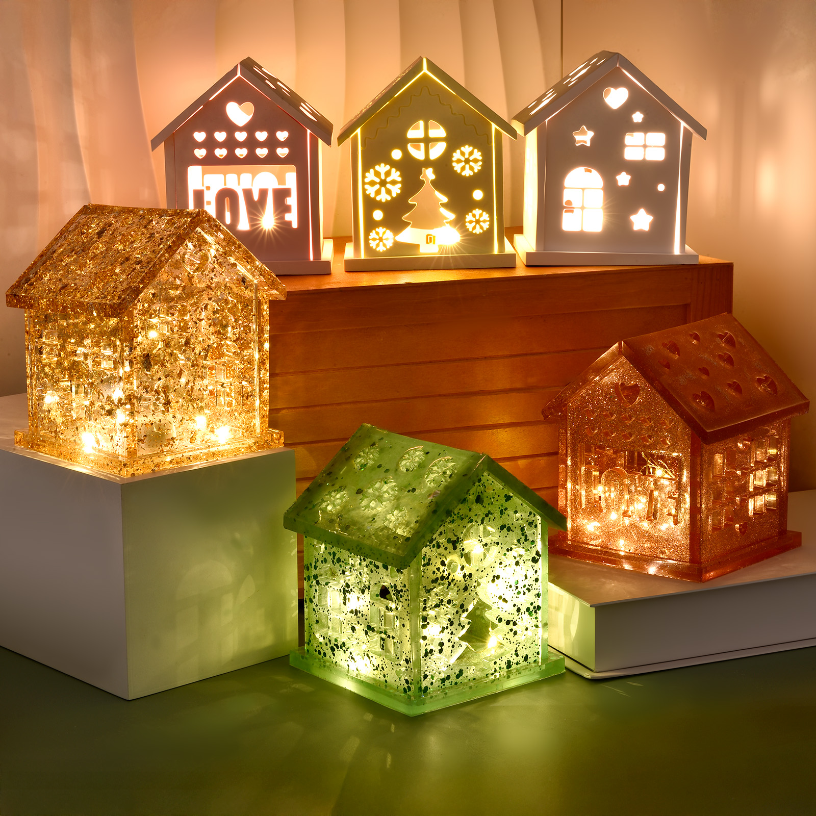 3D House Silicone Mold DIY Chr - Candle Making Ideas 评论和价格