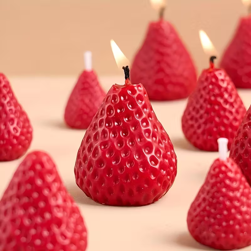 Strawberry Silicone Candle Mol - Candle Making Ideas 评论和价格