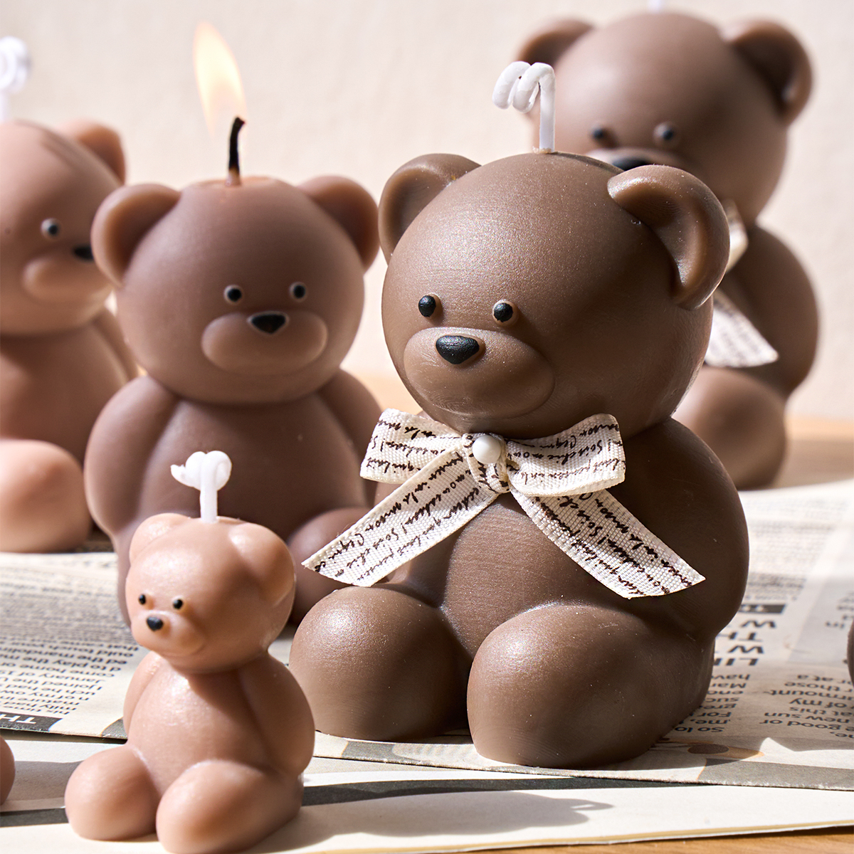 S/M/L Size Bear Silicone Candl - Candle Making Fat 评论和价格