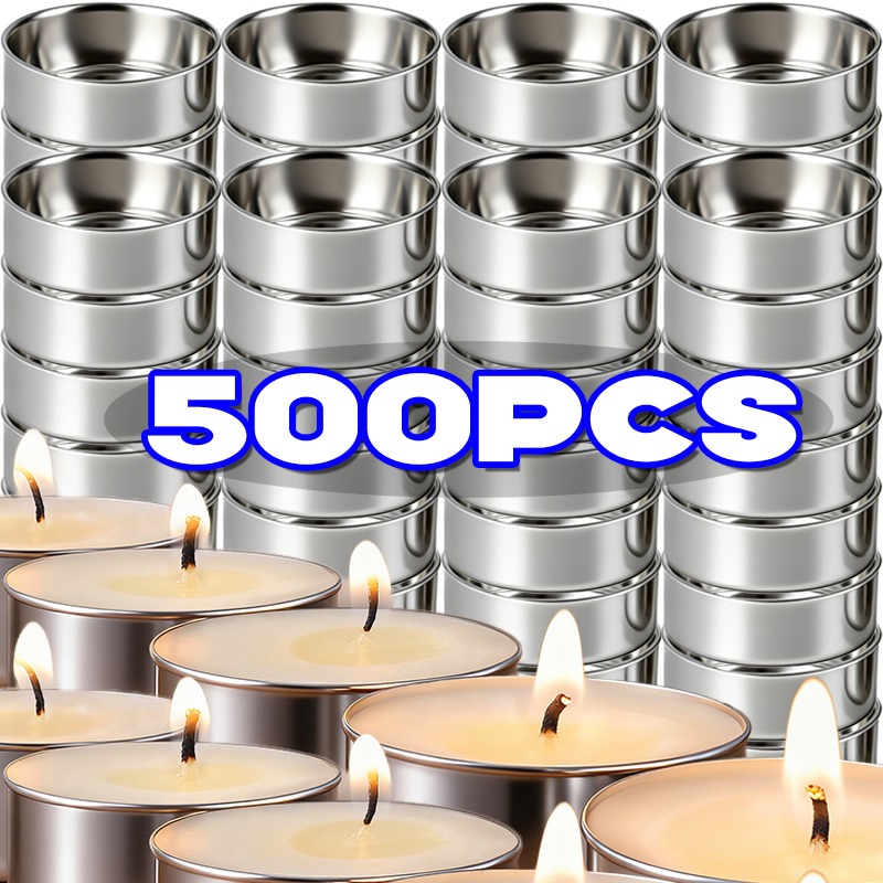 500/50PCS Empty Aluminum Candl - Candle Making Vessels 评论和价格