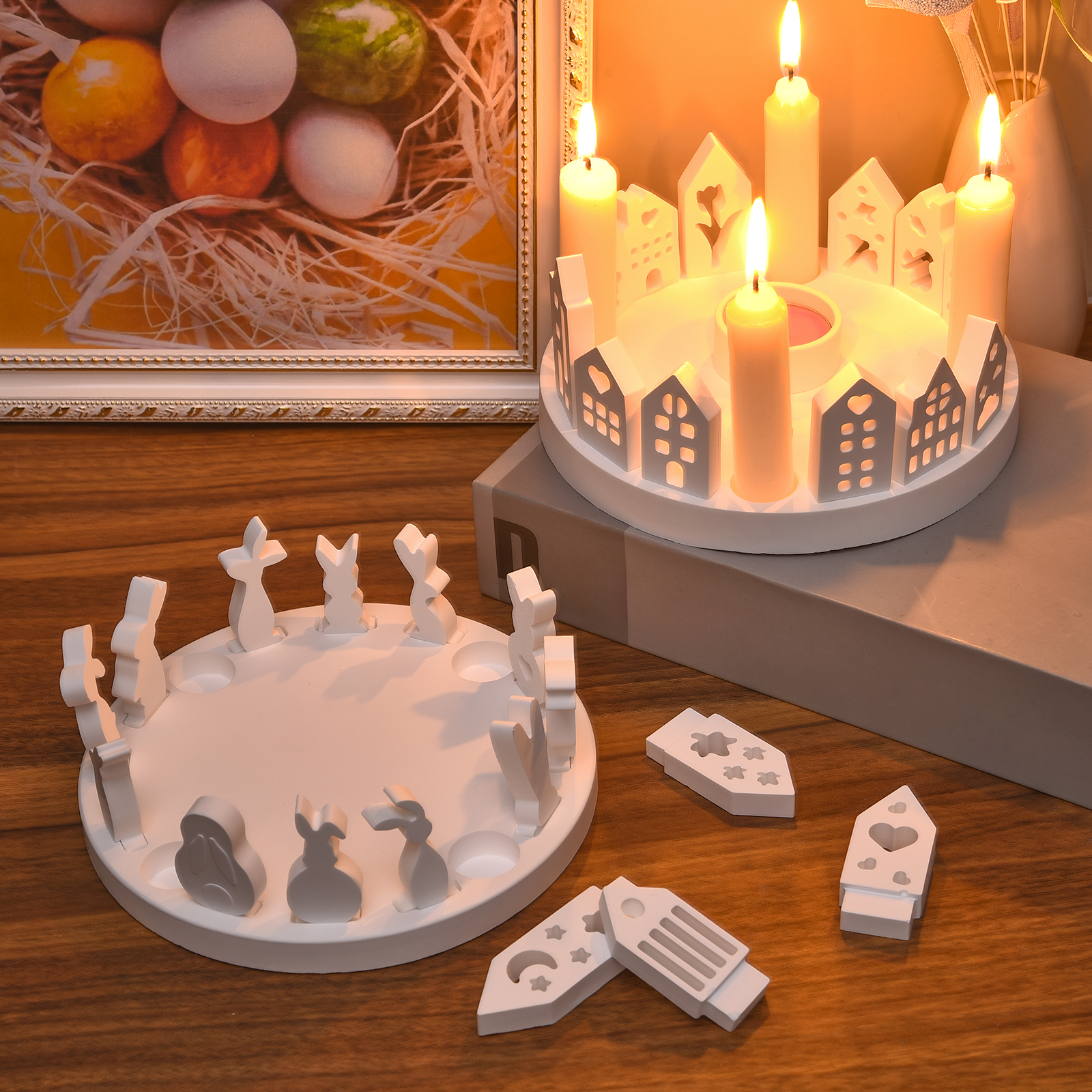 Hollow House Rabbit Candle Hol - Candle Making Ideas 评论和价格