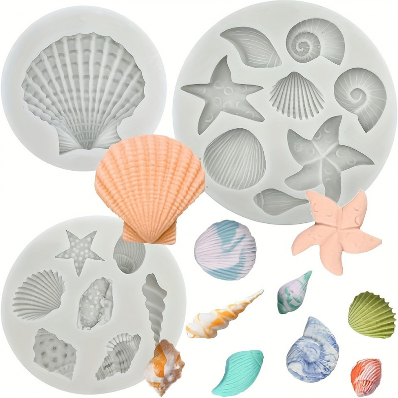 3pcs/set, shell mold set, irre - Candle Making Diy Kit 评论和价格