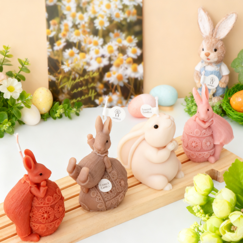3D Easter Rabbit Silicone Mold - Candle Making Fat 评论和价格