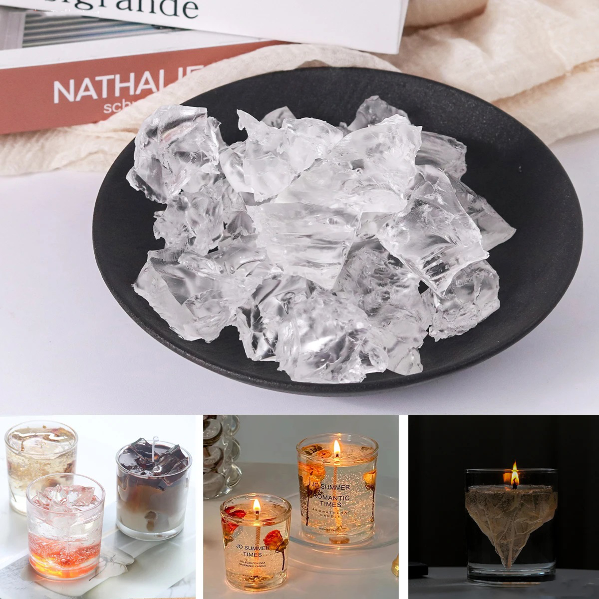 100G 7Colors Jelly Wax DIY Han - Candle Making Vessels 评论和价格