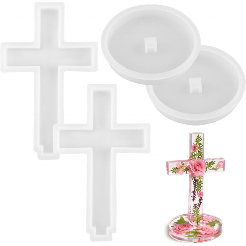 Two silicone molds with a base - Candle Making Vessels 评论和价格