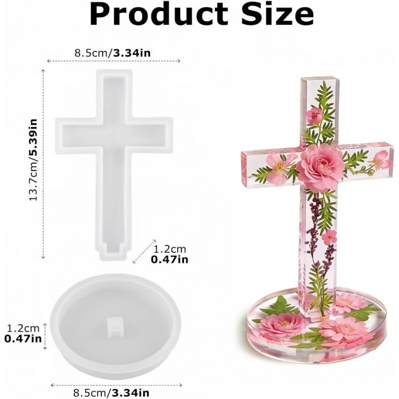 Two silicone molds with a base - Candle Making Vessels 评论和价格
