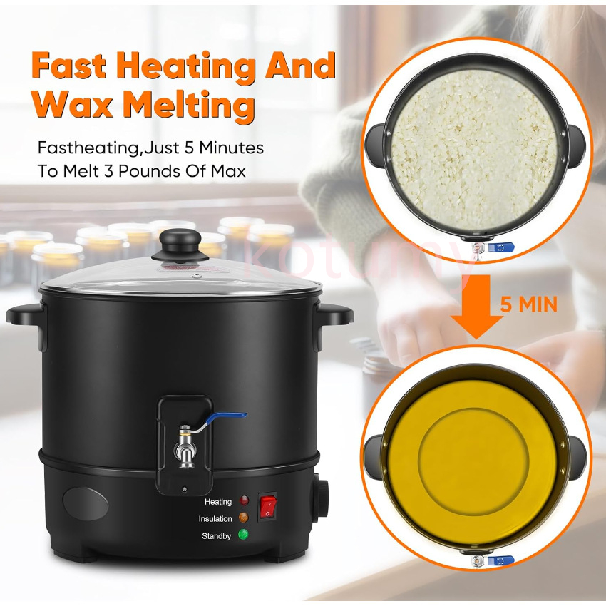 6L Small  Wax Melter Paraffin  - Candle Making Diy Kit 评论和价格