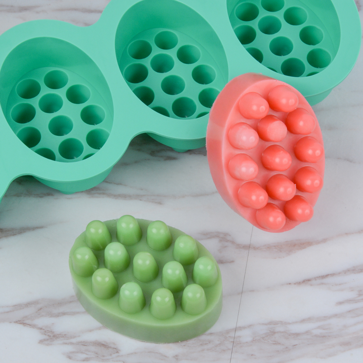 4 Hole Oval Massage Soap Silic - Candle Making Diy Kit 评论和价格