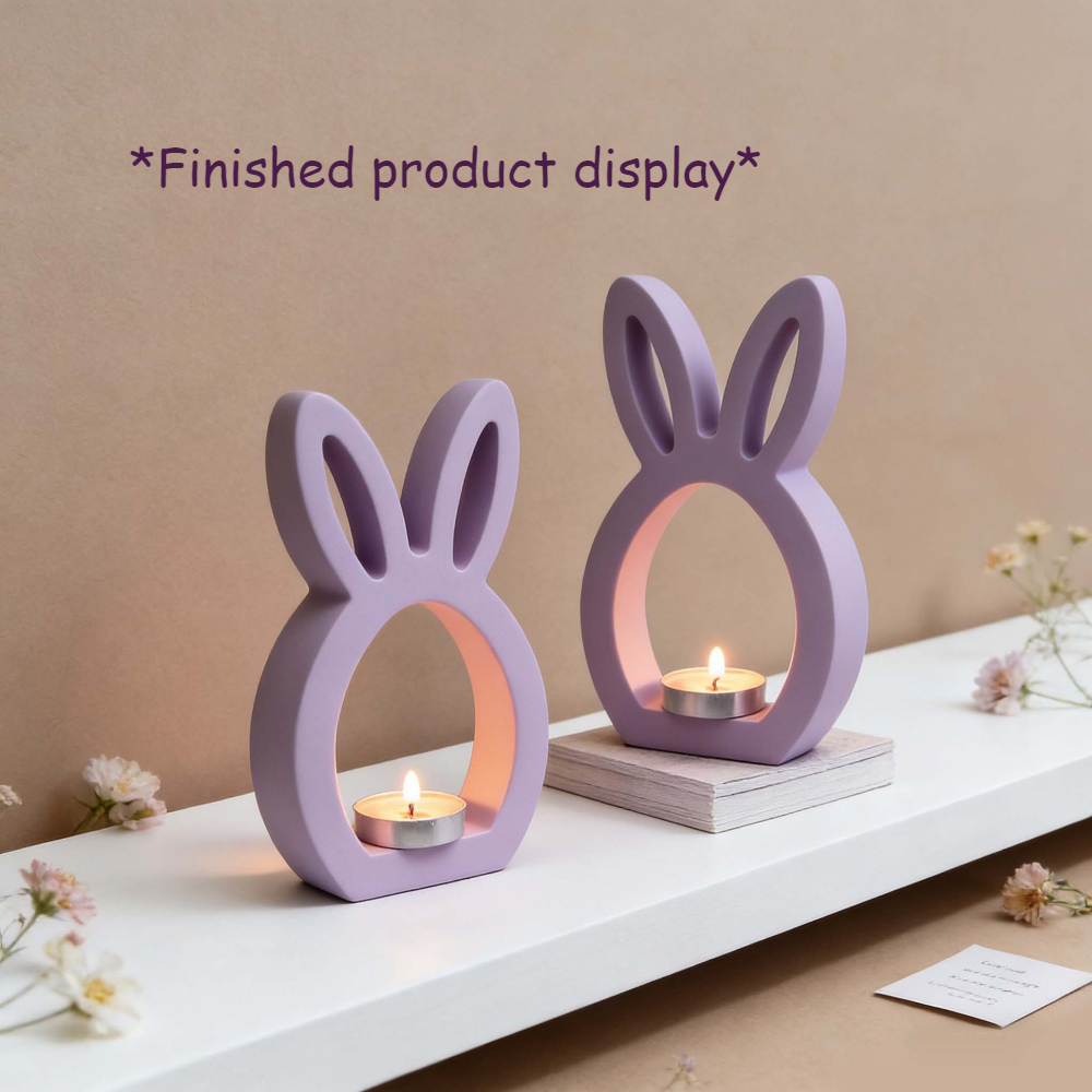 DIY 3D Hollow Rabbit & Love Si - Candle Making Fat 评论和价格